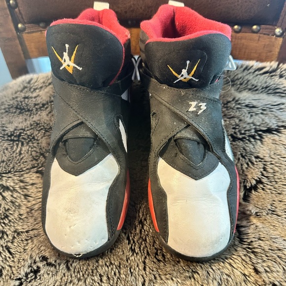 Jordan Other - Air Jordan 8 PS Red Black and White Hi Top Sneakers, size 2.5